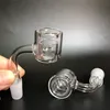 이중관 XXL 열 코어 원자로 석영 방 사제 OD 28mm ID 17mm 암컷 남성 10mm 14mm 18mm 45 90 Quartz Banger