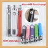 Ecpow UGO V II 650 900 mAh Micro USB eGo T Vape Pen Battery Charger for 510 Thread Evod Metal Thick Oil Cartridge