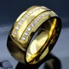 그의 남자의 스테인리스 결혼식 착용 반지 반지 (R276A) SZ 10-15
