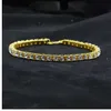 Buzlu Out 1 Satır Strass Kol Bandı Tayl Hip Hop Stil Freier Simulierten Diamant 8 "Kol Bandı Bling Bling Moda Bilezik Erkekler