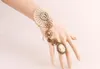 Hot estilo europeu e americano moda artesanal pulseira com anel e acessórios do relógio de renda moda clássica delicada elegância