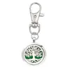 5PCS / Lot Tree of Life Essential Oil Arom Diffuser Parfym Locket med hummerlås Keychain KeyRing Free Pads Färg slumpmässigt K07