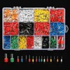 2120pcs Tube Ends Virole Bornes Assortiment Sertisseuse Hexagone Sertissage Outil Kit324E