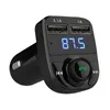 Bluetooth FM 송신기 무선 라디오 어댑터 자동차 키트 듀얼 USB 충전 충전기 MP3 플레이어 지원 TF 카드 USBS 7416898