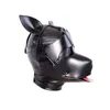 新しいデザインの犬の形状銃口子犬のマスクヘッドボンデージフード男性女性フェチBDSM官能的な演劇衣装マスクZentai Gimp SL6082841