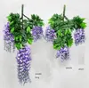 Romantik Yapay Çiçekler Simülasyon Wisteria Vine Düğün Süslemeleri Uzun Bitki Buket Odası Ofis Bahçe Gelin Aksesuarları HH00