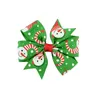 Baby Kids Christmas Hair Accessories Multicolor Cartoon Design Cloth Bowknot Headband Hairclip Children Hairwear Decoration Xmas Gifts