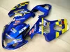 Kit de carénage ABS pour SUZUKI GSXR600 GSXR750 2004 2005 K4 GSXR 600 750 04 05, ensemble de carénages de qualité noir bleu jaune OP99