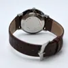Drop de 40 mm ultrafinos diales de ultraThin Small Three Needle Leather Quartz Men Luxury Designer Watch Gold Case Mens Watches3464527