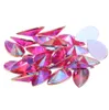 4x8mm Acryl Flache Rückseite Marquise Erdfacetten Klarer Kristall AB Acryl Pferd Auge Form Strass Nail Art Diamant DIY