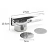 Nuovo design 1 pz pressa per patate schiacciapatate in acciaio inox schiacciapatate grande robusto purea di frutta vegetale spremiagrumi pressa maker7831354