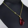 Vendita The Sorcerers Red Crystal Magic Filosofi Collana in pietra Ciondolo per gioielli da donna Regalo Maglione Chain1971717