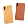 Logo personnalisé Design étui en bois véritable pour iphone X 7 8 10 6S Plus Super anti-choc en bois couverture de téléphone portable PC coque arrière pour Samsung S9 S8 S7