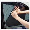 Black Car Window Sun Showes Film Mesh Cover Visor Sunshades PVC ملصق لنافذ المصباح الأمامي 7418532