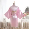 wedding satin bridesmaid bride robes maid of honor gifts bachelorette bridal party supplies whole 3282028