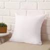 Home Sofa Throw Pillowcase Pure Color Polyester White Pillow Cover Cushion Cover Decor Pillow Case Blank christmas Decor Gift