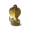 Tribal Nice Bronze Snake Cobra Figure Statue 6 "High Wide Garden Decoration Bronze