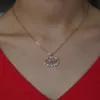 2018 Top vente Mode chanceux mauvais œil bijoux or rempli multi gland zircone cubique cz arc-en-ciel jolie fille femmes beau collier classique