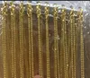 480 шт. позолоченные шариковые цепочки, ожерелье 45 см, 18 дюймов, 12 мм, отлично подходят для плитки для скрэббл, подвески из стеклянной плитки, крышки для бутылок и многое другое3237855