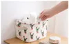 Förvaringskorg Cartoon Cactus Printed Basket For Toys Books Container Cosmetic Organizer Sundries Storage Box 20*16*14 cm väskor