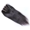 Brasilianisches glattes Haar, 3 Bündel mit Verschluss, frei in der Mitte, 3-teilige Echthaarverlängerungen mit doppeltem Schuss, färbbar, 100 g/Bündel