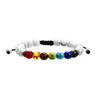 7 Chakra Pedra Natural Fios de Yoga Pulseira Turquesa Ágata Equilíbrio de Cura Contas de Reiki Pulseiras femininas masculinas bijuterias