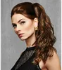 Nieuwe Collectie Braziliaanse Haar Clip in Haar Wrap Rond Golvende Poney Tail HairPieces Real Hair Pony Tail Extension 4Colors 120G