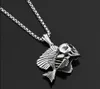 Spirit fashionable skull fish hip necklace decorated with men's titanium steel female gift