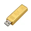 NUOVA chiavetta USB 2.0 a forma di barra d'oro da 32 GB abbastanza memory stick pen drive in metallo per computer portatile Macbook Tablet