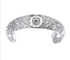 Luksusowe Austriackie Kryształy Princess Wedding Bridal Tiara Korona Akcesoria do włosów Bride Silver Headband Biżuteria