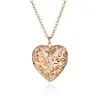 gold heart shaped pendant necklace