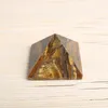 Drop shipping Natural Tiger eye quartz crystal pyramid gemstone pyramid polished quartz crystals pyramid healing for home decoration