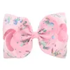 6 Designs JOJO Siwa Bow 8 inch Colorful Big Bowknot Baby Girl Hair clip Star heart Printing Barrette Beautiful