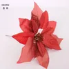 HAOCHU Feliz Navidad! 8 "(20 cm) Decoraciones de Navidad para Flores Artificiales Natal Navidad Tree Topper Ornamento Decoración Del Hogar