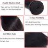 Grade 8a Virgin Indian Straight Human Hair Bundles With Frontal 100% Brazilian Human Hair Weaves Extensions 3 Bundles With 4x4 Lace Closure