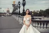 Sexy Sheer Neck 2018 Wedding Gowns Capped Sleeves Vestidos De Novia Full Lace Ball Gown Wedding Dresses