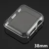 För Apple Watch Case PC Clear Protector Cover för Iwatch Series 5 4 3 2 45mm 41mm 44mm 40mm 42mm 38mm främre täckta fall