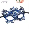 PF Crown Crown Mace Masks Обратная связь Модный костюм Верхняя половина лица Маска для глаз для женщин Девушки Хэллоуин Masquerade Карнавальная партия LM018
