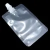 Sac de bec d'emballage de liquide de gelée de Doypack en plastique Transparent Stand Up boire du vin vide PE Poly paquet sac de poche au détail