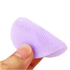 Silicone Beauty Wash Pad Face Exfoliating Blackhead Facial Cleansing Brush Tool Soft Silicone Round Shape Beauty Puff2233419