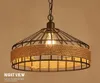 Loft Vintage Seil Anhänger Lampe Eisen Retro -Beleuchtung Industriestil Vintage Edison Anhänger Lichter Lamparas de Techo Resta229e