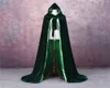 Velvet cloak Winter Wedding Cloak Cape Warmth Wedding bride Cloak Cheap Wicca Robe Wram Christmas Floor Length Long Bridal Jacket 1787652