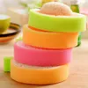 Fruit Shape Microfiber Sponge Scouring Pad Cleaning Cloth Dish Washing Remove Stains Sponge Kitchen Organizer Tools