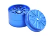 New concept of metal smoke grinder, tooth rotating blade, cigarette lighter, aluminum alloy four layer