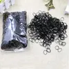 Appr 500 unids/pack banda elástica para el cabello goma de mascar cola de caballo soporte de cuerda TPU accesorios para el cabello para niñas diadema de goma