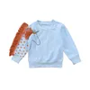 Enfant imprimé sweat dessin animé coton garçons filles hauts t-shirts à manches longues printemps automne t-shirts enfants vêtements 2 couleurs C4310-1