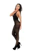 ارتداءها مثير حللا للنساء أكمام الصيف القصير مفتوح المنشعب شبكة وزرة اللياقة البدنية تجريب داخلية playsuit الأسود catsuit