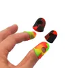 Atacado FDA Silicone Finger Cover Elastic Soak off Cap Clipe Manicure Limpeza Cera Ferramenta de óleo Acessórios para fumar