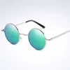 Совершенно новый дизайн моды Круглые очки поляризованные очки унисекс рамки овальные старинные солнечные очки круглые очки UV400 Черный объектив