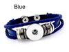 5 Farben Multilayer Leder Noosa Chunk Armband 20mm Metall Knopf Armband DIY Ingwer Druckknopf Statement Schmuck DHL KOSTENLOS